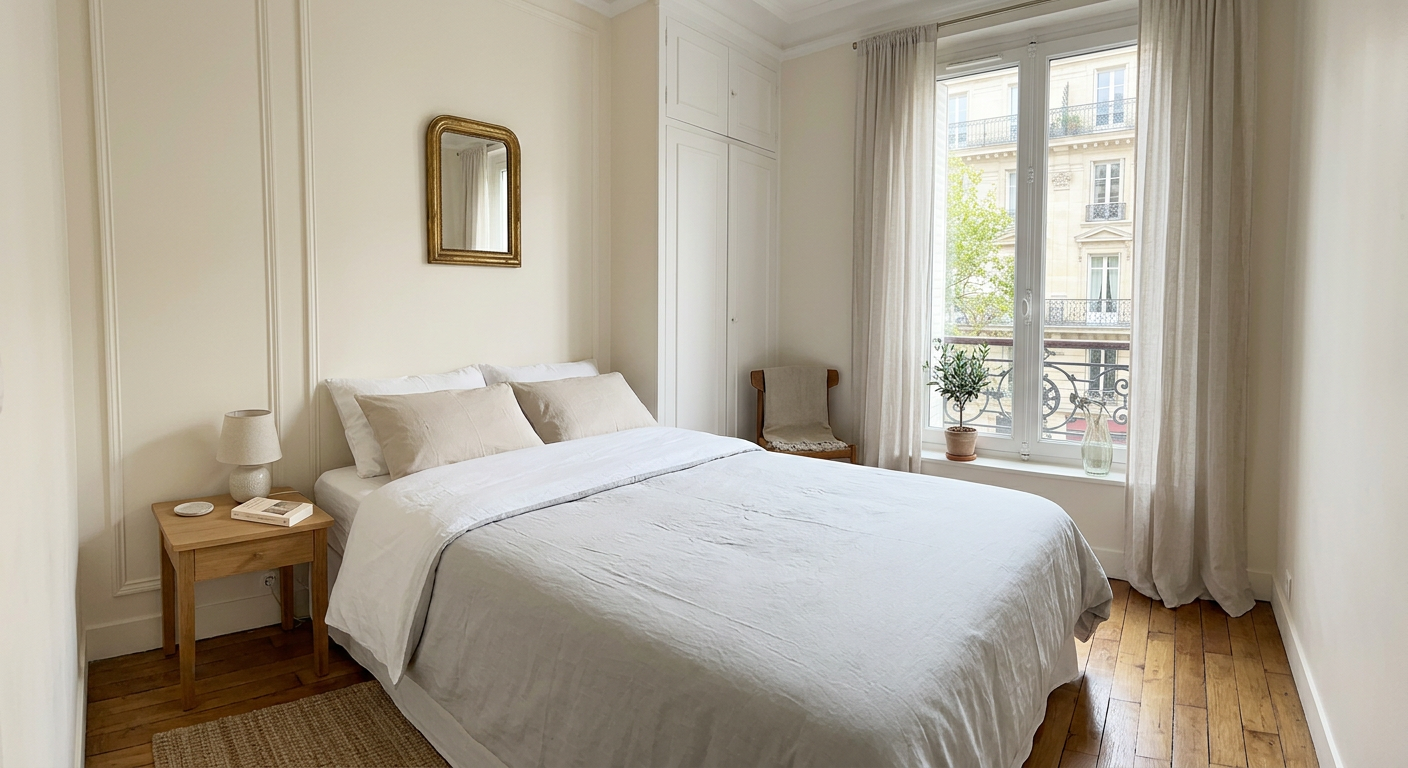 Chambre de l'annonce, exemple de rendu — simulation